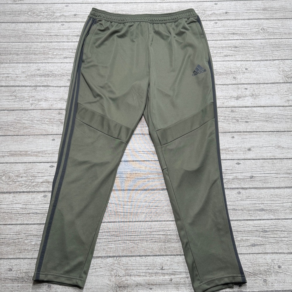 Adidas Tiro Track Pants Men's XL Olive Green Aeroready Soccer Training Athletic